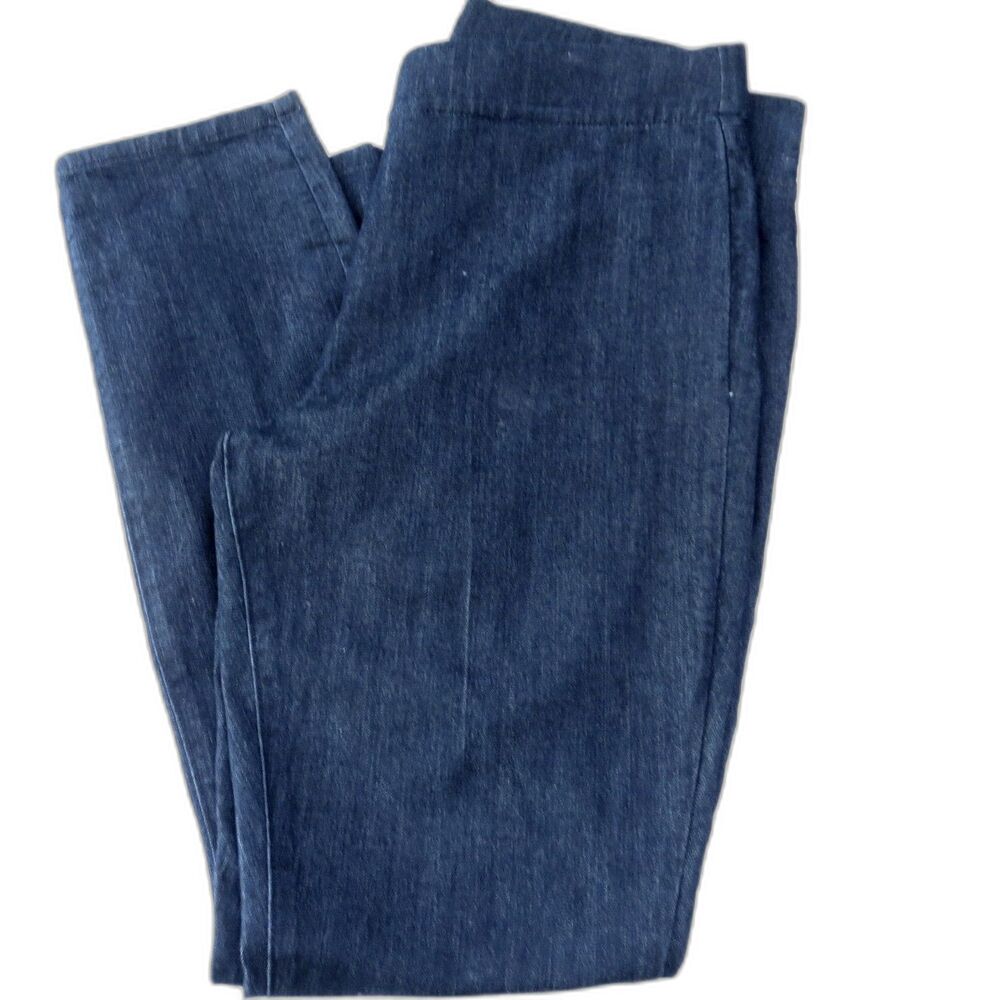 NYDJ Alina Skinny Ankle Pull On Lift X Tuck Jeans Dark Wash 12 EUC - Picture 2 of 9